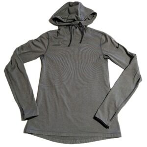 Nike Pro Dri-Fit Hoodie Women's Medium Gray Pullover Training Sweatshirt